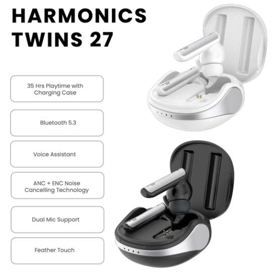 Harmonics Twins 27 Portronics Earphones CGP 3603